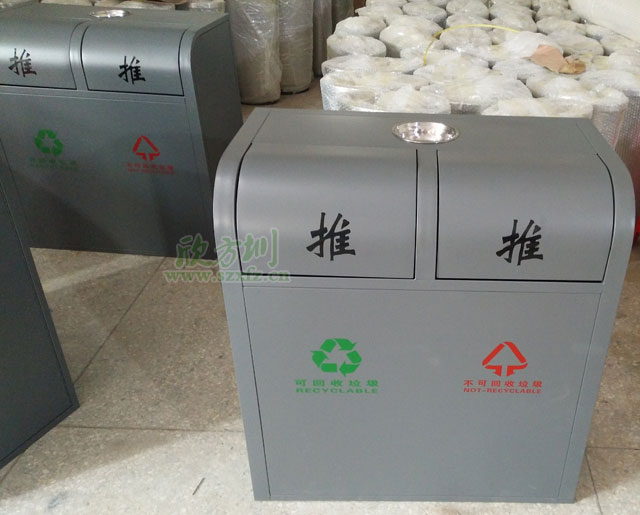 海南戶(hù)外不銹鋼環(huán)保分類(lèi)垃圾桶304噴塑防護(hù)升級(jí)