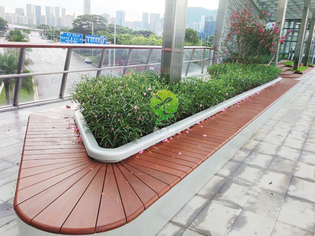 不銹鋼花池坐凳美化深圳前?？缃止珗@G9天橋城市戶外景觀